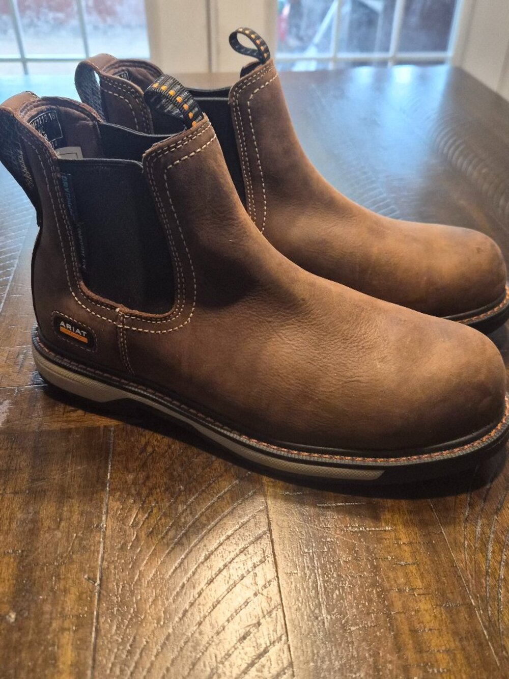 Ariat Men's Groundbreaker Chelsea Waterproof Work Boots Steel Toe Size 10.5 C